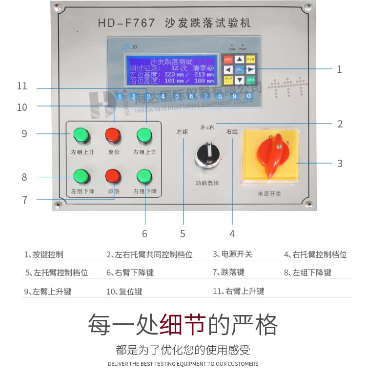 HD-F767沙發(fā)跌落試驗機_2